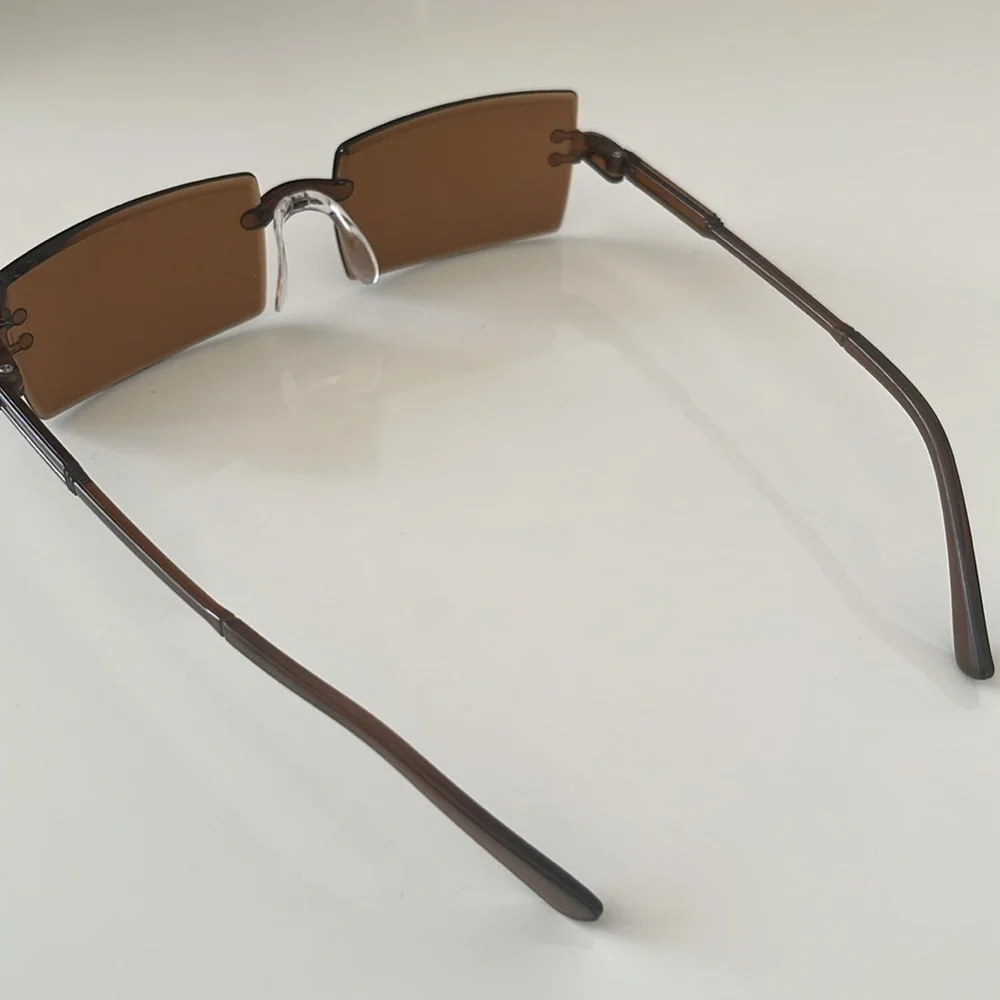 Brown rimless glasses - Picture 6 of 8